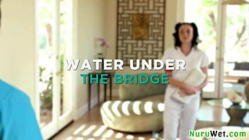 busty teen masseuse readies client for nuru massage in the shower with brad sterling and charlotte sins