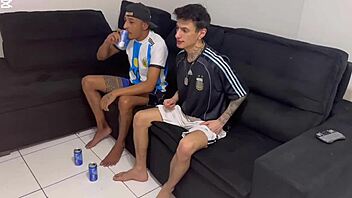 Friend teases provocatively until resistance fades and intense outdoor anal action unfolds with him