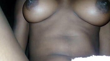 playing with her small tits