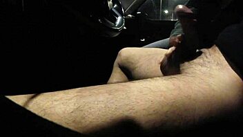 street whore sucks my big cock without condom in public parkin lot, uh licks all the cum misscreamy