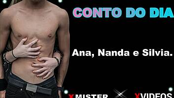 Ana, Nanda, and Silvia engage in amateur Brazilian encounters with passionate intensity.