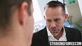 He rushes to Ryder's room, catches her changing with massive breasts exposed, then pounds deep into her pussy.