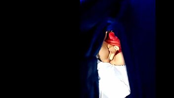 Real homemade Mexican teen with big ass masturbates outdoors in public creampie fantasy