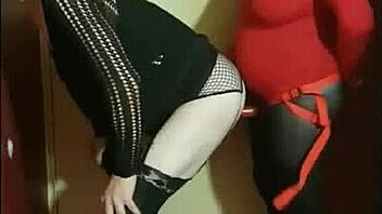 Whoa, this crossdresser is diving into an ass to mouth collection with wild strap-on action! 🔥🍑