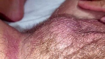 She MOANS and SPITS on his BIG COCK, giving a slow intense HANDJOB with lots of CUM to SWALLOW - try not to CUM if you can!