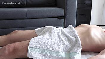 your asian massage handjob feels perfect, making me explode with huge cum, he moans