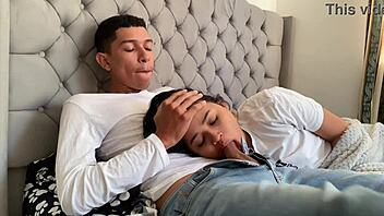 perverted guy shoves his big cock in my mouth until he cums hard inside