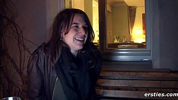 ersties sweet girl from switzerland performs intimately in front of camera