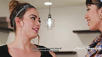 busty chicks lesbian lover blankets their chores with little 18+ love making sessions!