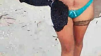 Hey, are you watching me flash my tits and ass on this Mexican beach? Want to join the fun?