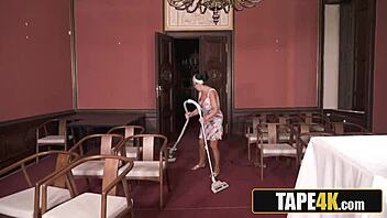 Why does this kinky big tits gilf cleaner comfort the heartbroken groom?