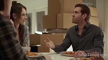 i love how this cunning cougar dominates our couple meet with rough licking and taboo fucking