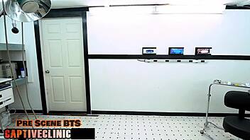 I feel so humiliated as two male police strip search me, the crooked cop Mara Luv, at Rikers Island after arrest in this full movie at BondageClinic.