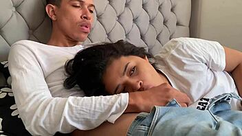 perverted guy shoves his big cock in my mouth until he cums hard inside