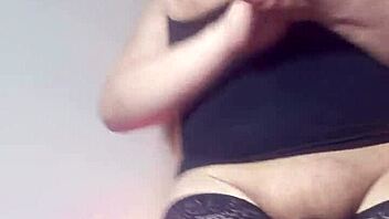 curvy blonde milf with big natural tits sends sexy videos as a naughty prostitute teasing her latina pussy