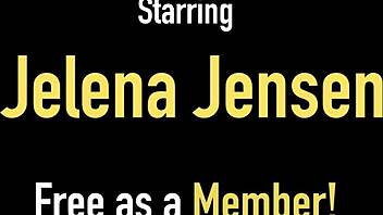 trimmed pussy brunette jelena jensen plays with her toys