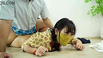 what happens when an indian cute maid gets horny during her close-up work with you?