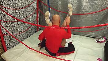 Oh man, I got into this sexy wrestling match with a juggy babe - if she loses, we fuck, but if she wins, she grabs 500 cash!