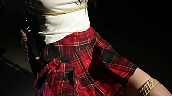 Hey, check out this gypsy queen getting dominated in rough bondage with choking and gagging