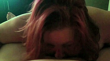 me giving a blowjob to this fat redhead milf bbw, so sexy and mature 😏🍆