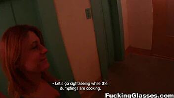 fucking glasses features clueless redhead renata in teen coed action with glasses and piercing