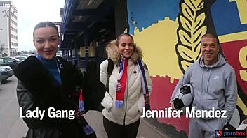 I'm thrilled joining this wild swapping orgy with crazy Czech fans Lady Gang and Jennifer Mendez