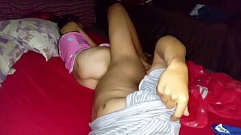 hot wife loves getting fucked on her side with tight pussy and anal gaping