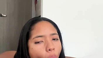 Deep and eager blowjob for my friends huge cock -amateur couple- nysdel