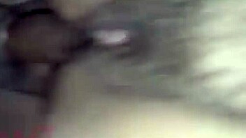 Amateur blonde bbw gets her hairy beaver and big tits covered in cum during a wild massage session