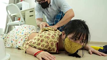 what happens when an indian cute maid gets horny during her close-up work with you?