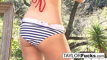 Taylor Vixen Enjoys Solo Masturbation With Big Tits And Brunette Babe In Country Setting