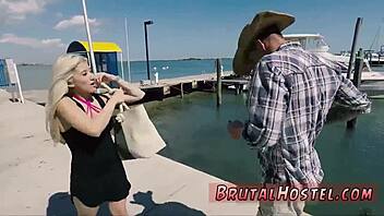 BLONDE BIG TITS CRISTI GETS EXTREME HARDCORE DOMINATION IN CHANGING ROOM!