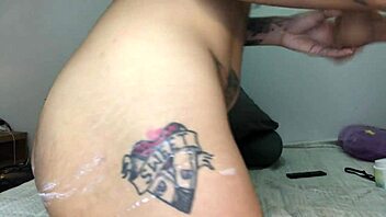 i love masturbating my asshole for the first time as a tattooed goth slut