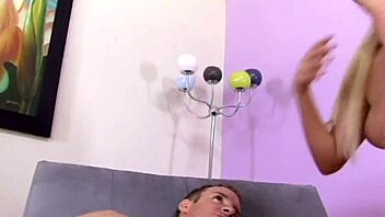 kendra devon here, cute skinny blonde ridin that cock hard, eatin cum after givin a deepthroat handjob in lingerie!