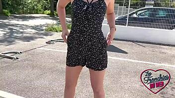 French amateur slut leila 18 toys herself before sexy brunette fucking