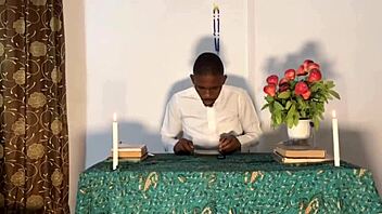 sex before confession turns into a steamy homemade encounter with big ass and tits