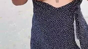 Hey, are you watching me flash my tits and ass on this Mexican beach? Want to join the fun?