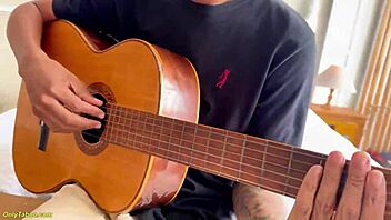 Headscarf granny gets her ass stretched by bbc guitar student in rough bent over anal 😱