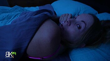 junior, why sneak into my bed after nightmare for tattooed milf handjob and rough taboo fun?