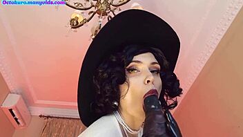 milf dimitrescu craves intense fucking in cosplay with stockings and wet pussy by octokuro