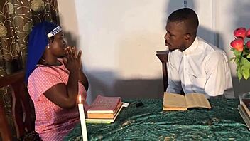 sex before confession turns into a steamy homemade encounter with big ass and tits