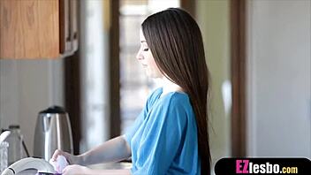 Oh My God! Hot Milf Wife Dives Into Her Very First Lesbian Encounter With Petite Brunette!