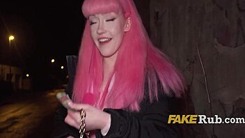 Pink-Haired Euro Slut Unlocked And Pounded Hard In Prague Streets For Cash In Public Pickup