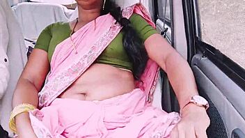 hey, check this beautiful housewife cheating on her husband, trying to fuck her boyfriend in the car with telugu dirty talks 😏🔥