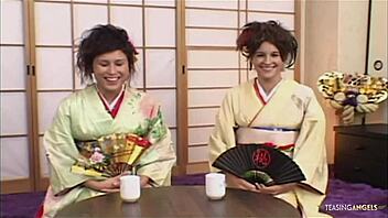 I feel so thrilled as Sayuni and Sakuna join us for an intense group session with riding and sucking