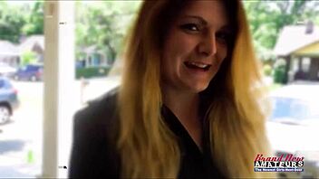 Big Titted Horny Brunette Rachel Gives BJ and Gets Banged!