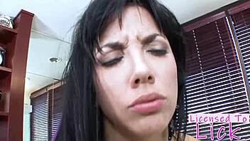 Will massage turn naughty with Jelena Jensen's rimjob skills?