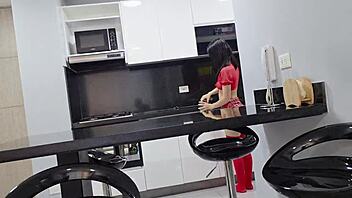 Neighbor Helps After Staying Away From Home And Shows Her Uniform