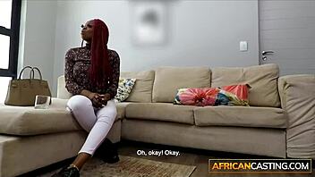 Fat Black Booty Kenyan Slut Gets Rammed Doggystyle in Rough Amateur Casting Interview