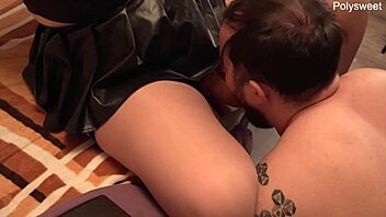 Intense homemade pegging session with a curvy amateur in heels